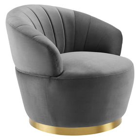 Modway Furniture Modern Billow Tufted Performance Velvet Swivel Chair - EEI-4344