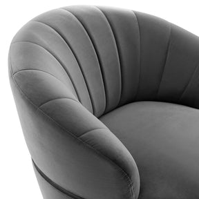 Modway Furniture Modern Billow Tufted Performance Velvet Swivel Chair - EEI-4344