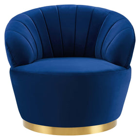 Modway Furniture Modern Billow Tufted Performance Velvet Swivel Chair - EEI-4344