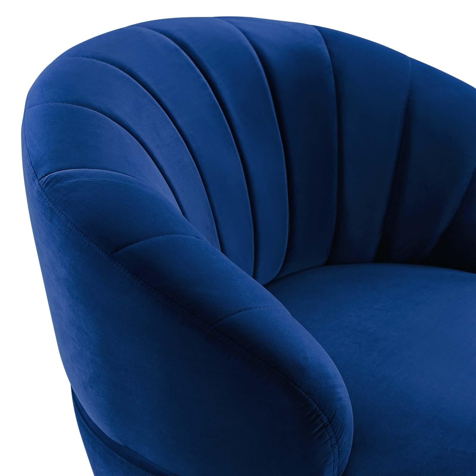 Modway Furniture Modern Billow Tufted Performance Velvet Swivel Chair - EEI-4344