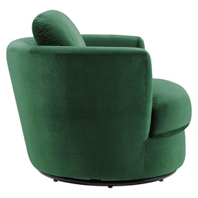 Modway Furniture Modern Pirouette Performance Velvet Swivel Armchair - EEI-4345