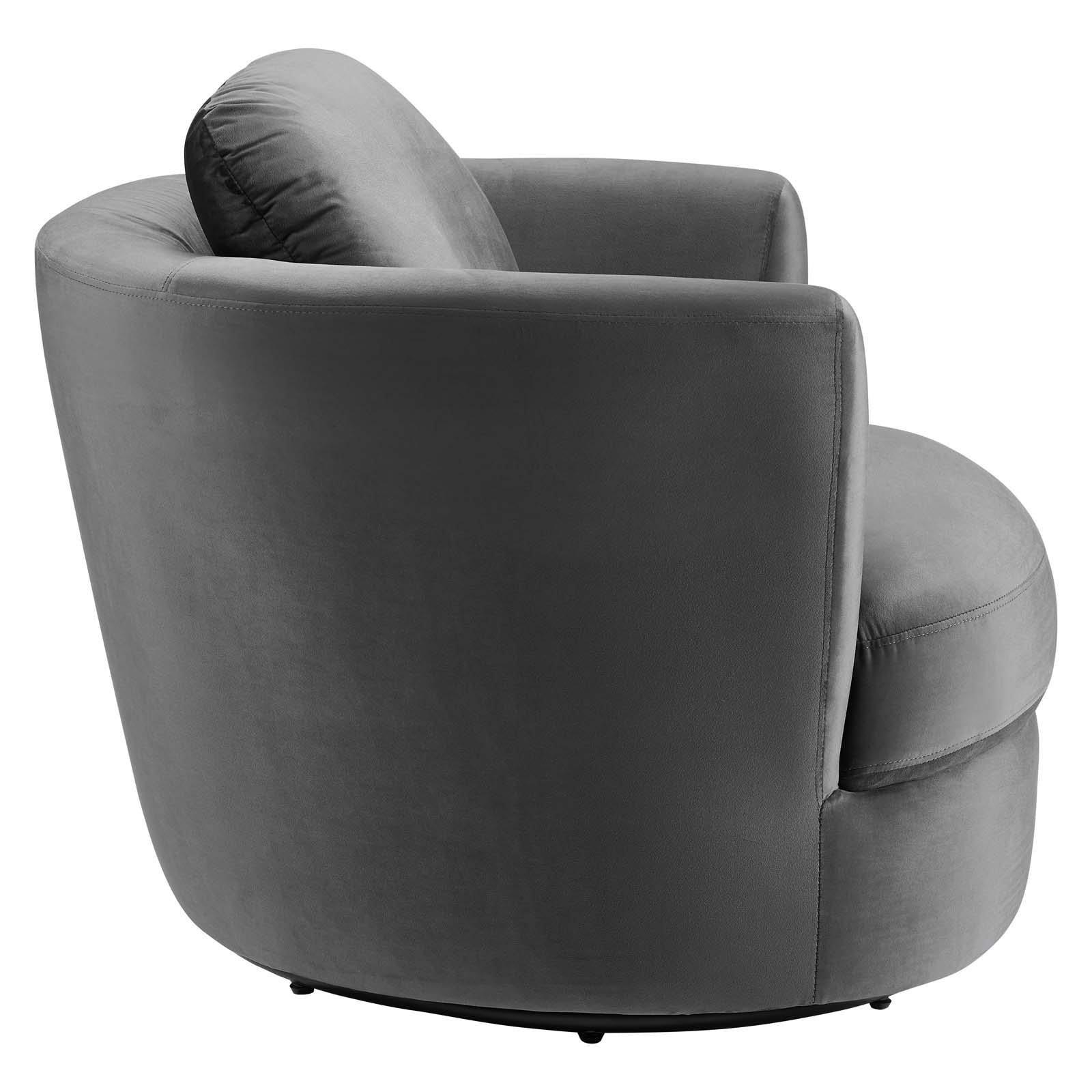 Modway Furniture Modern Pirouette Performance Velvet Swivel Armchair - EEI-4345