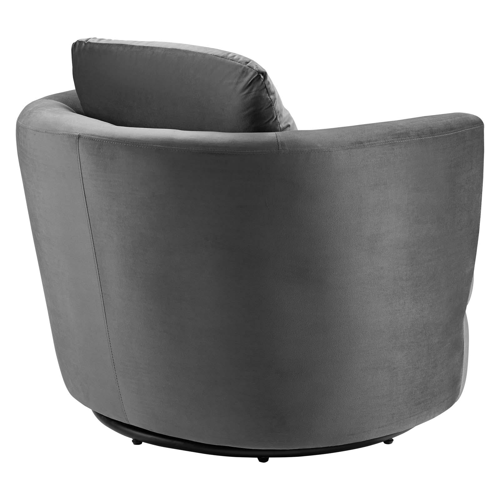 Modway Furniture Modern Pirouette Performance Velvet Swivel Armchair - EEI-4345