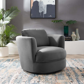 Modway Furniture Modern Pirouette Performance Velvet Swivel Armchair - EEI-4345