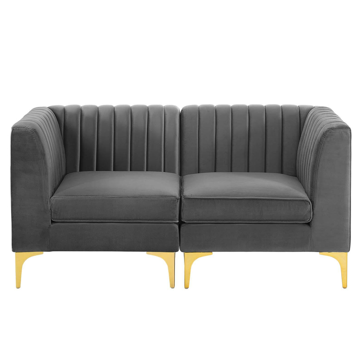 Modway Furniture Modern Triumph Channel Tufted Performance Velvet Loveseat - EEI-4346