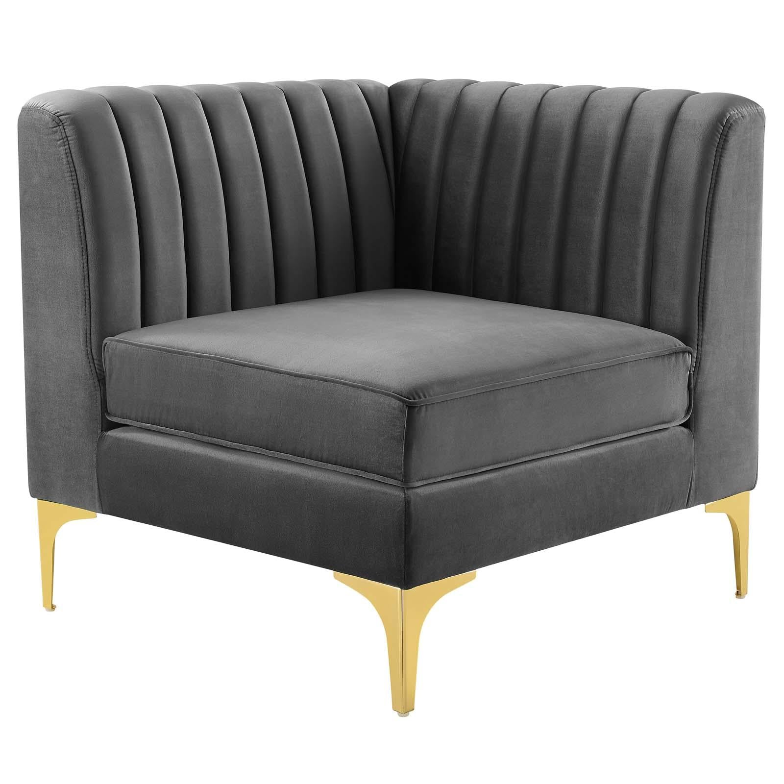 Modway Furniture Modern Triumph Channel Tufted Performance Velvet Loveseat - EEI-4346