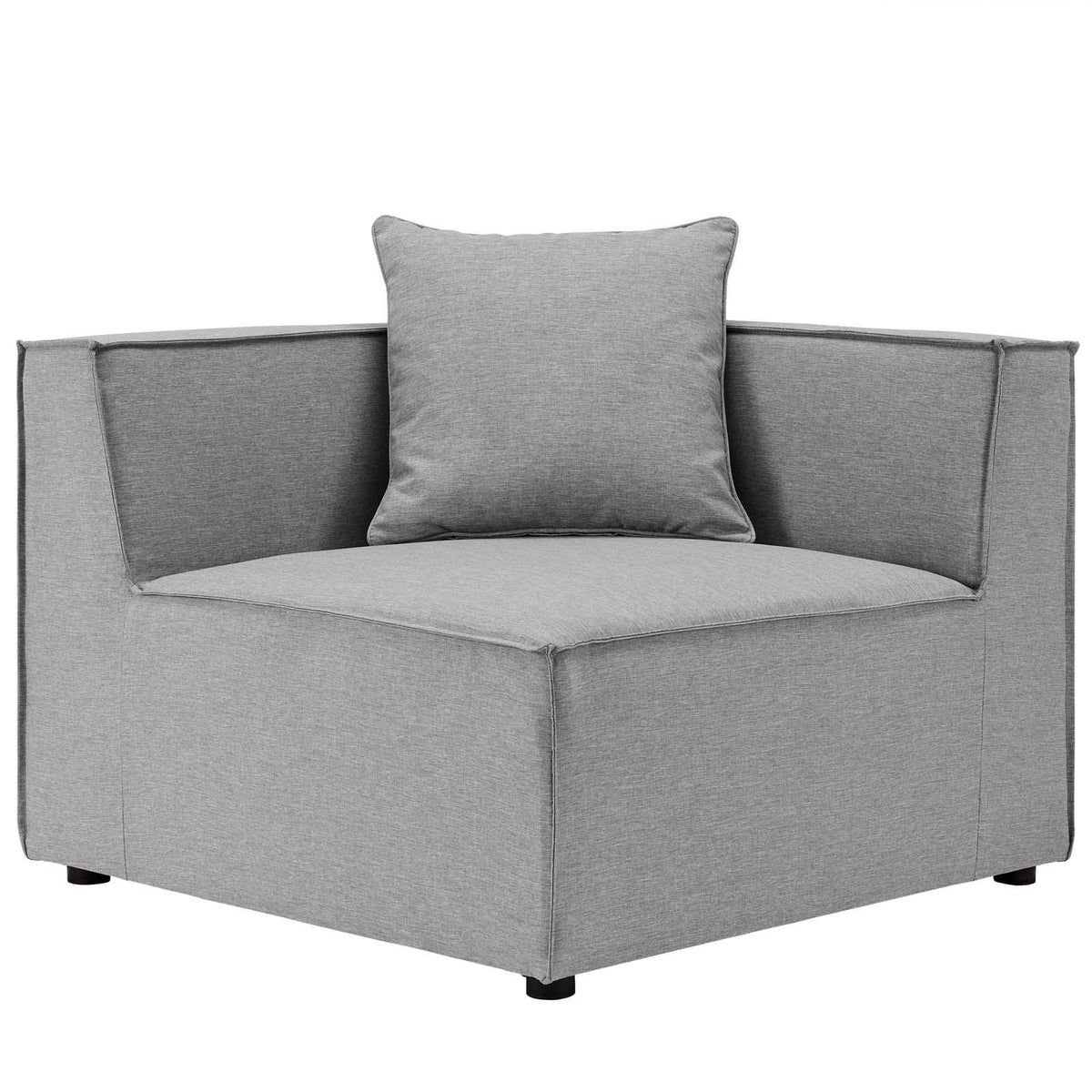 Modway Furniture Modern Saybrook Outdoor Patio Upholstered 2-Piece Sectional Sofa Loveseat - EEI-4377