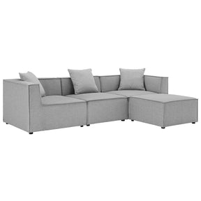 Modway Furniture Modern Saybrook Outdoor Patio Upholstered 4-Piece Sectional Sofa - EEI-4380