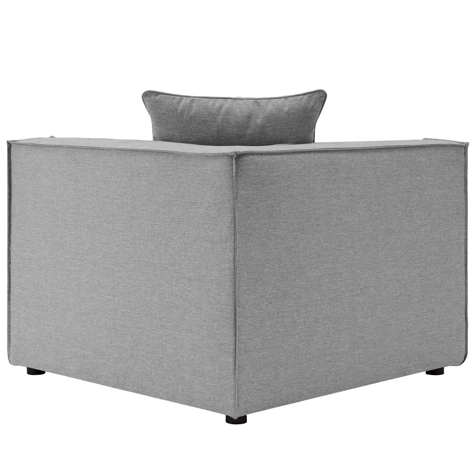 Modway Furniture Modern Saybrook Outdoor Patio Upholstered 4-Piece Sectional Sofa - EEI-4380