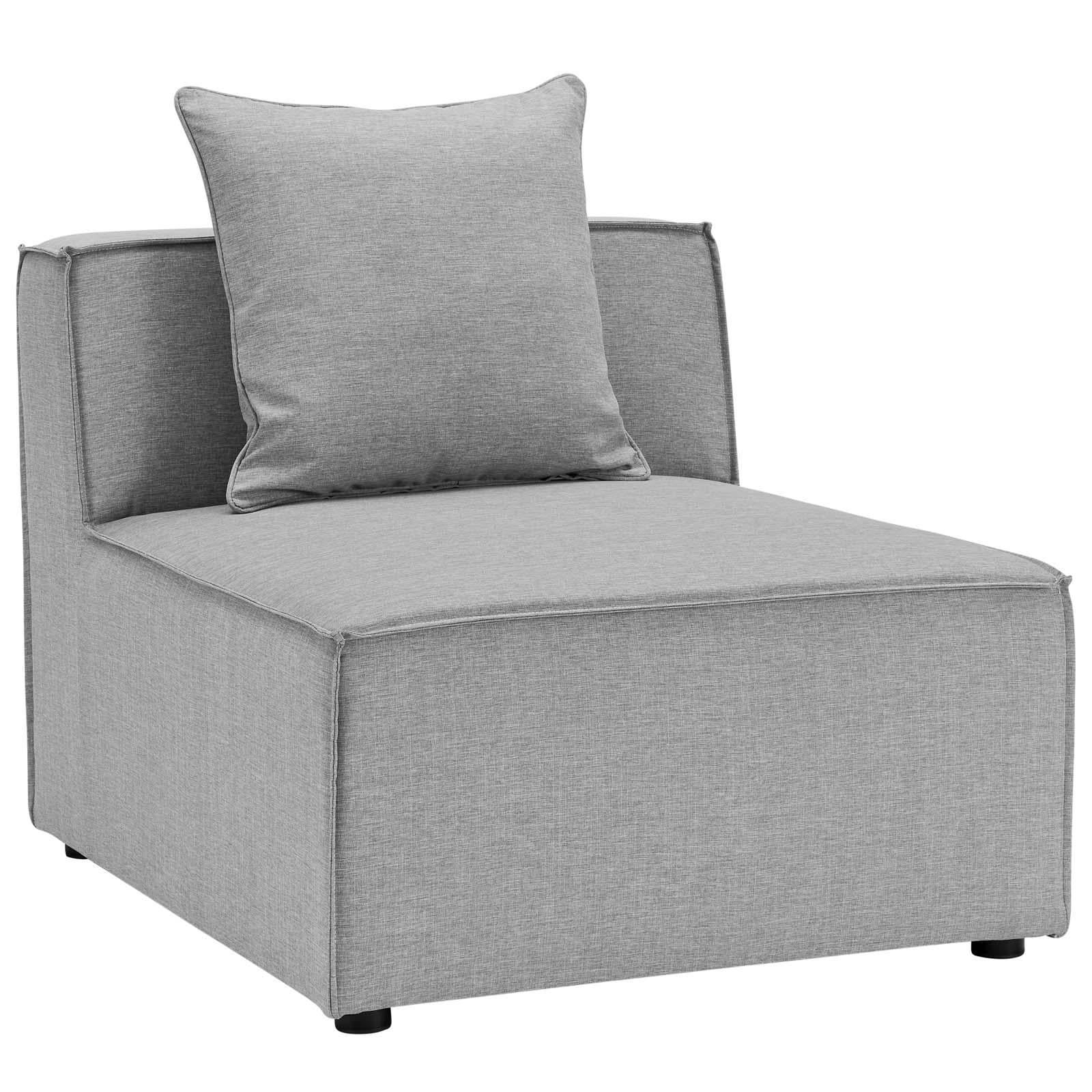 Modway Furniture Modern Saybrook Outdoor Patio Upholstered 4-Piece Sectional Sofa - EEI-4380