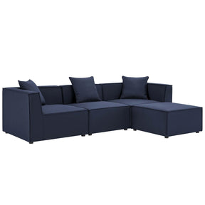 Modway Furniture Modern Saybrook Outdoor Patio Upholstered 4-Piece Sectional Sofa - EEI-4380