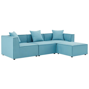 Modway Furniture Modern Saybrook Outdoor Patio Upholstered 4-Piece Sectional Sofa - EEI-4380