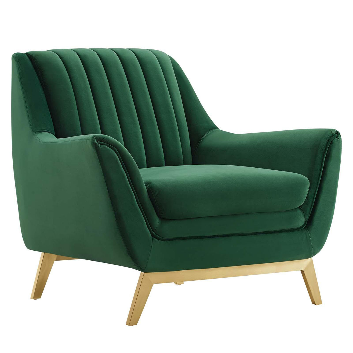 Modway Furniture Modern Winsome Channel Tufted Performance Velvet Armchair - EEI-4409