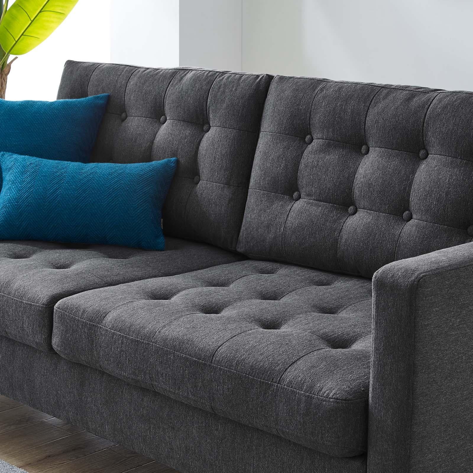 Modway Furniture Modern Exalt Tufted Fabric Sofa - EEI-4445