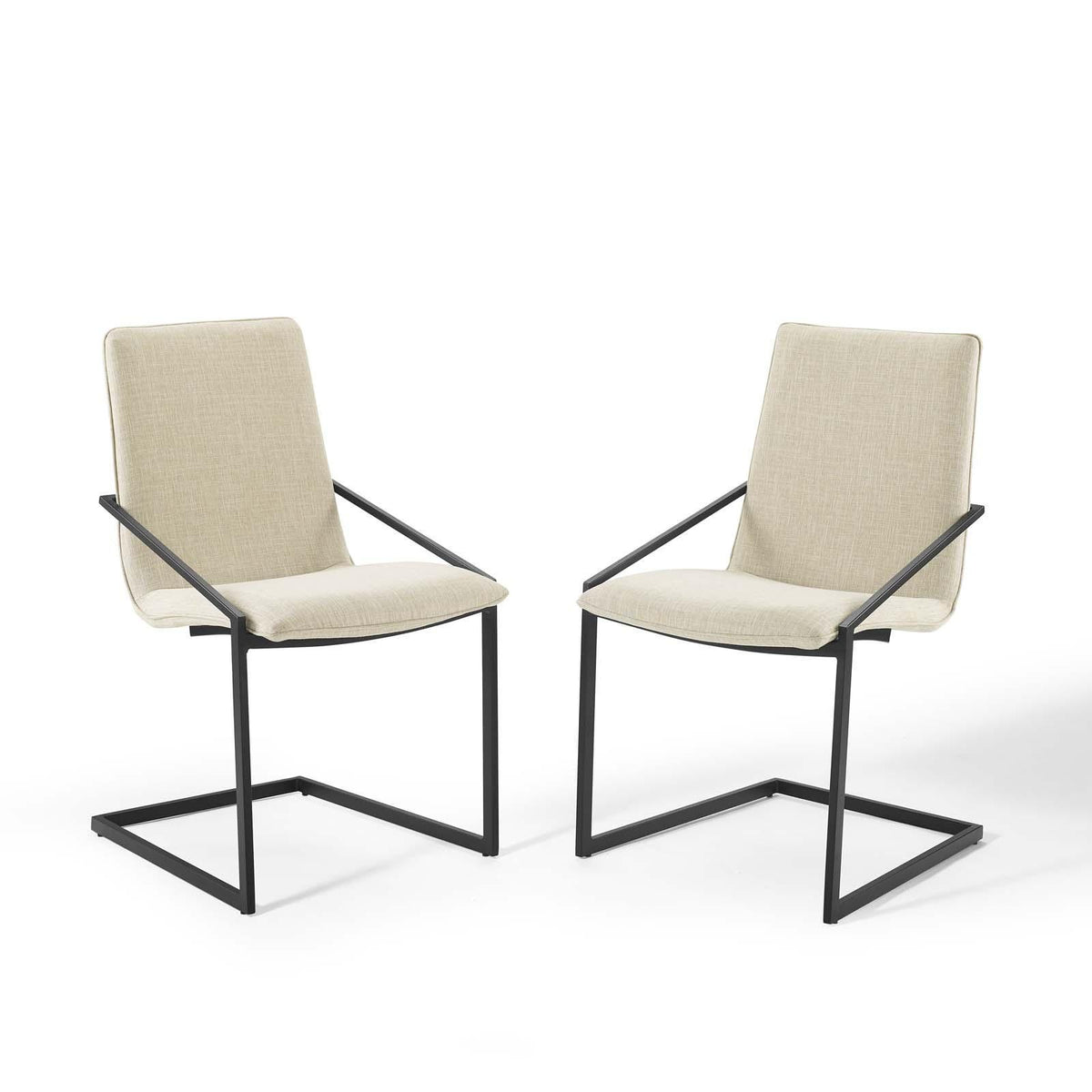 Modway Furniture Modern Pitch Dining Armchair Upholstered Fabric Set of 2 - EEI-4489