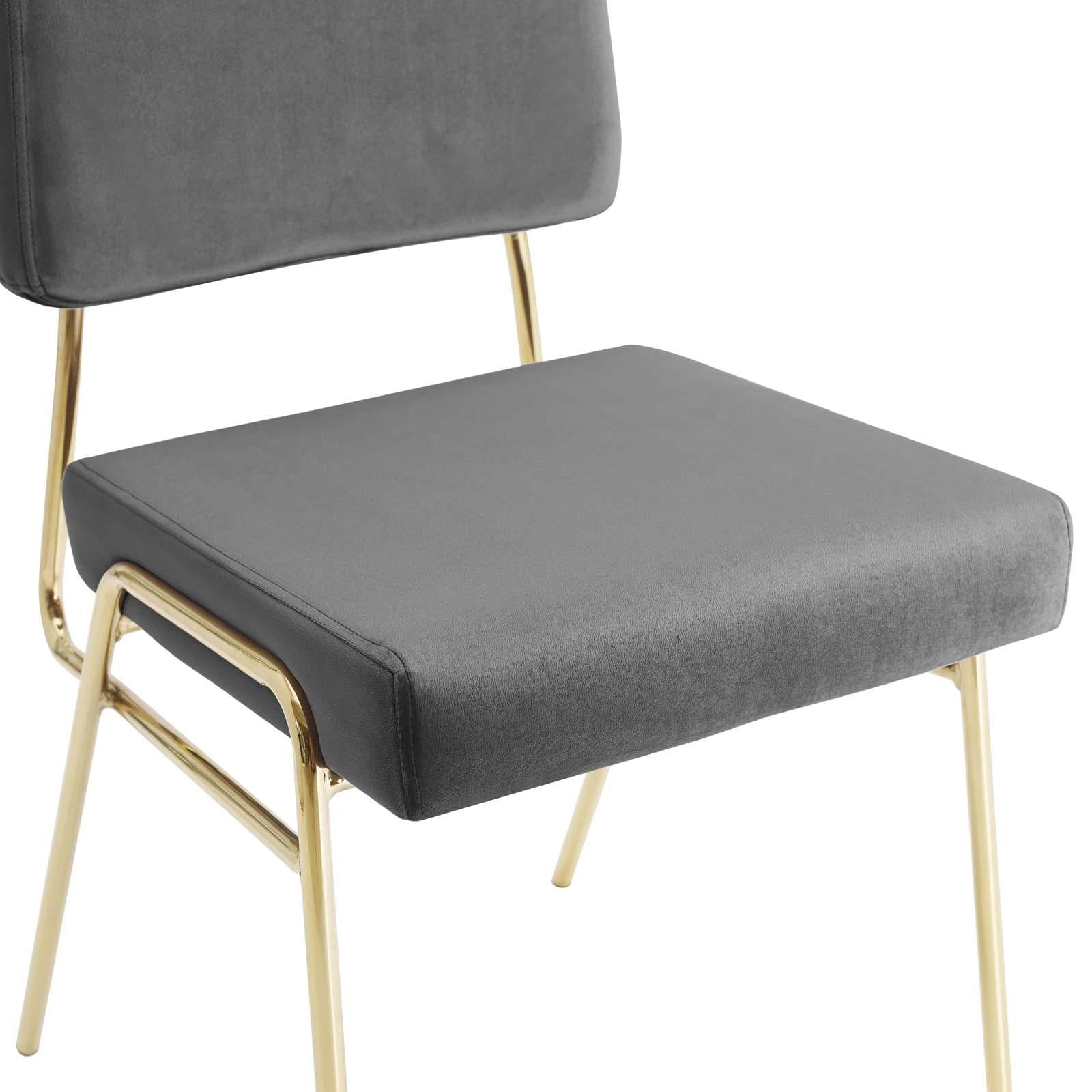 Modway Furniture Modern Craft Dining Side Chair Performance Velvet Set of 2 - EEI-4505