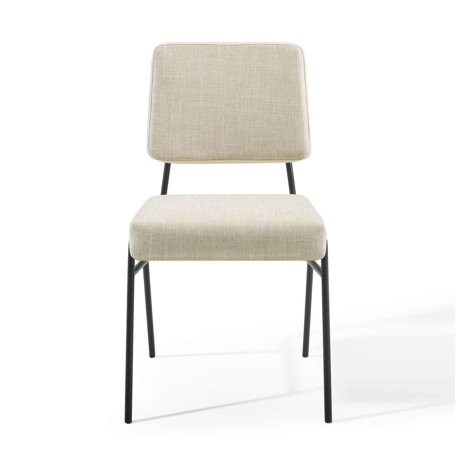 Modway Furniture Modern Craft Dining Side Chair Upholstered Fabric Set of 2 - EEI-4506