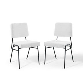 Modway Furniture Modern Craft Dining Side Chair Upholstered Fabric Set of 2 - EEI-4506