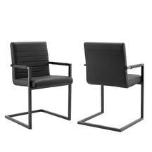 Modway Furniture Modern Savoy Vegan Leather Dining Chairs - Set of 2 - EEI-4522