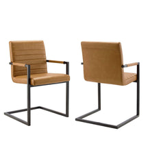 Modway Furniture Modern Savoy Vegan Leather Dining Chairs - Set of 2 - EEI-4522