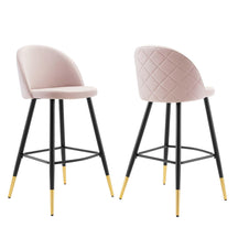 Modway Furniture Modern Cordial Performance Velvet Bar Stools - Set of 2 - EEI-4527