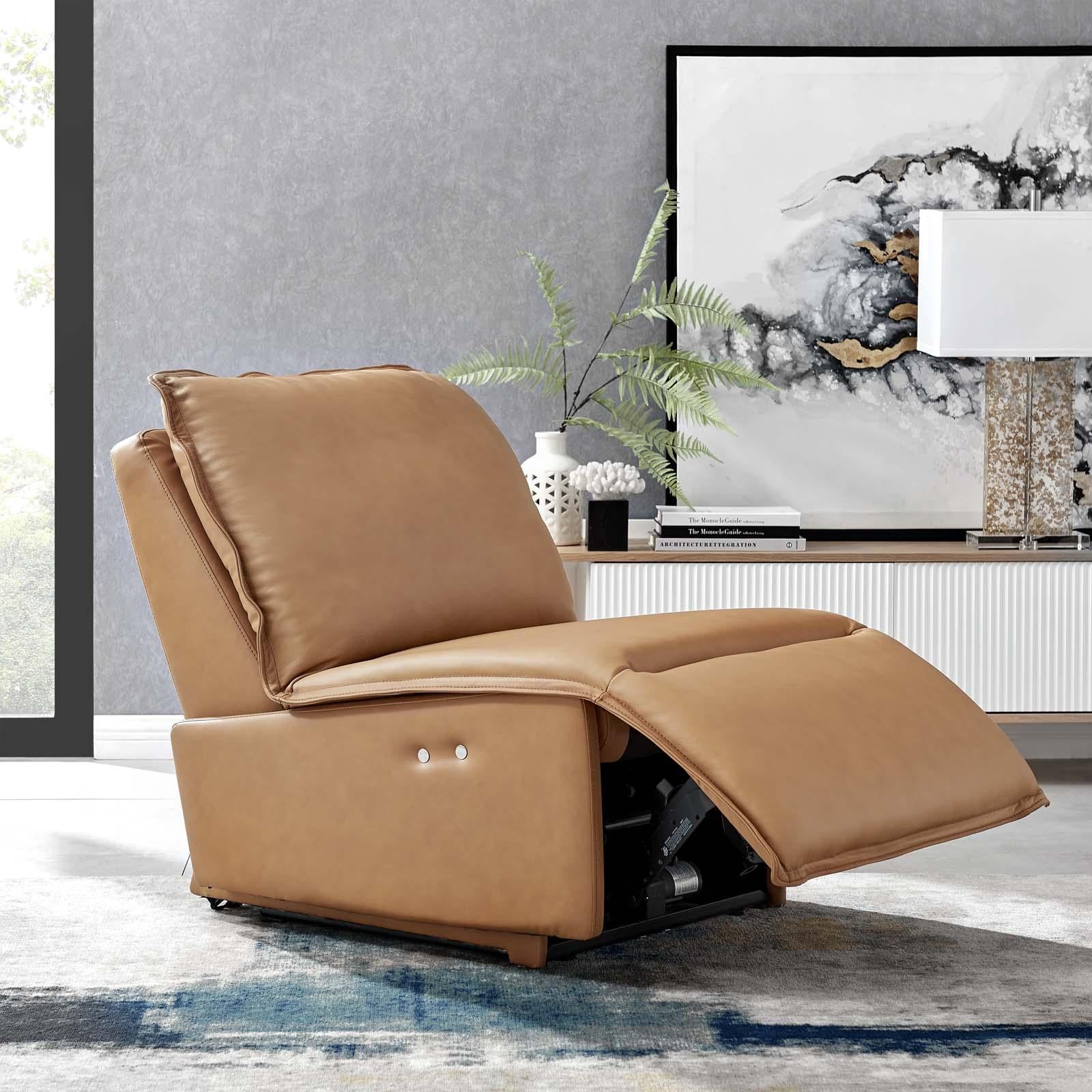 Modway Furniture Modern Supine Leather Recliner Chair - EEI-4593