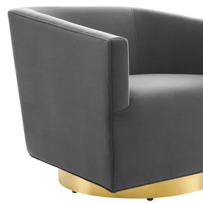 Modway Furniture Modern Twist Accent Lounge Performance Velvet Swivel Chair - EEI-4626