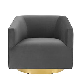 Modway Furniture Modern Twist Accent Lounge Performance Velvet Swivel Chair - EEI-4626