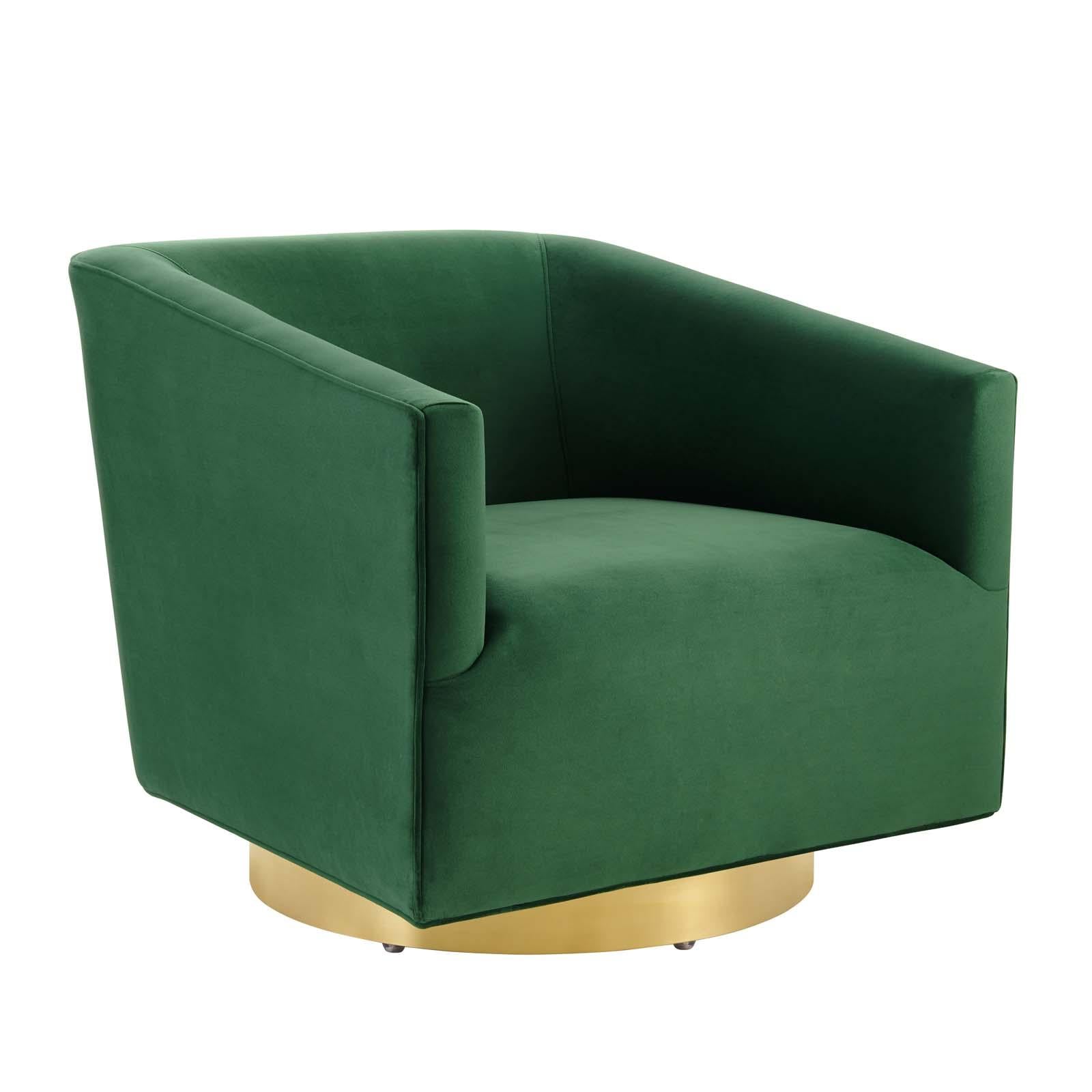 Modway Furniture Modern Twist Accent Lounge Performance Velvet Swivel Chair - EEI-4626