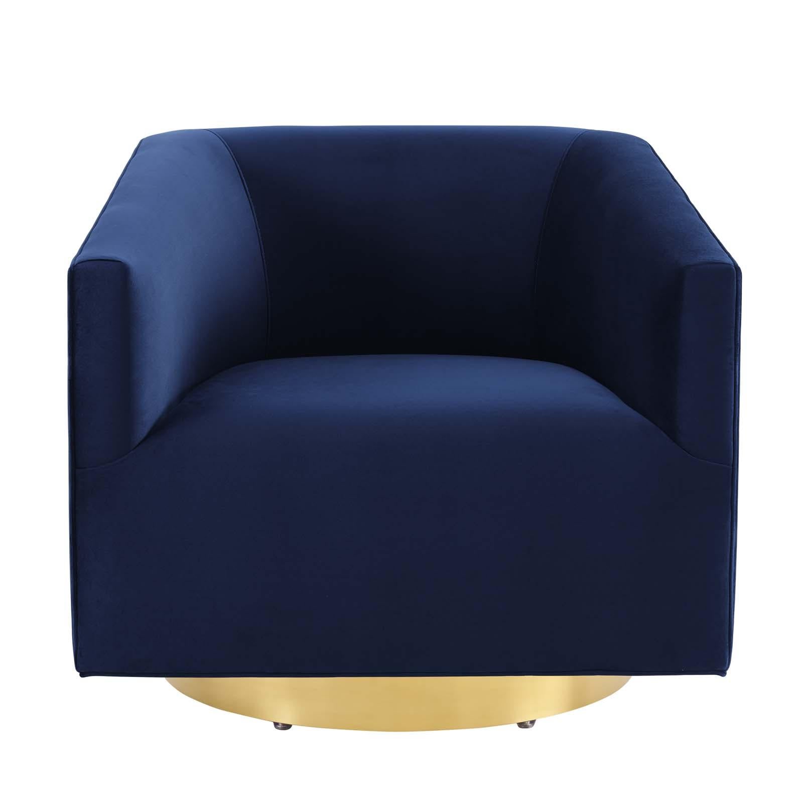 Modway Furniture Modern Twist Accent Lounge Performance Velvet Swivel Chair - EEI-4626