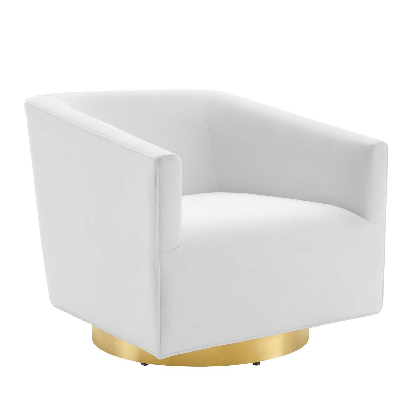 Modway Furniture Modern Twist Accent Lounge Performance Velvet Swivel Chair - EEI-4626