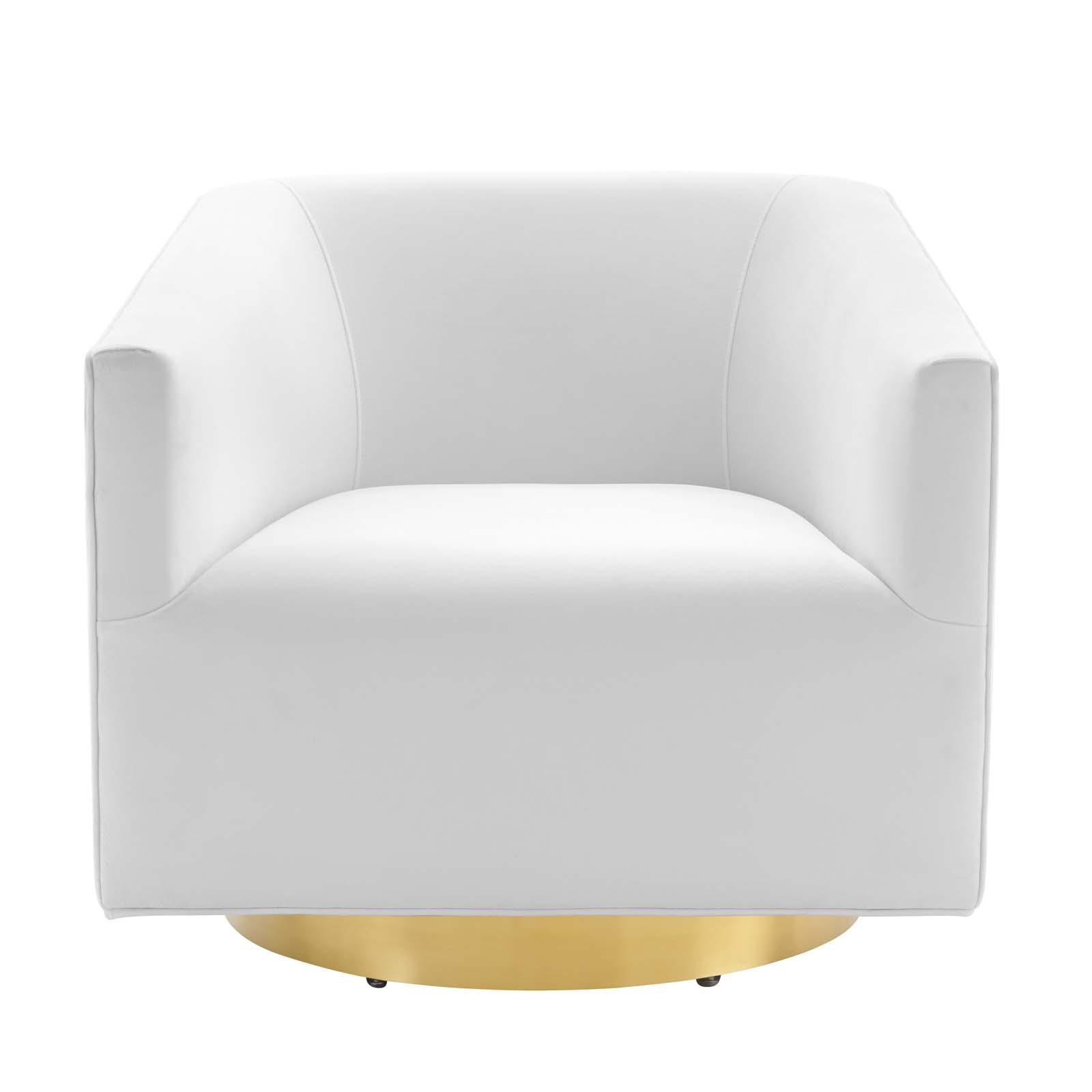 Modway Furniture Modern Twist Accent Lounge Performance Velvet Swivel Chair - EEI-4626