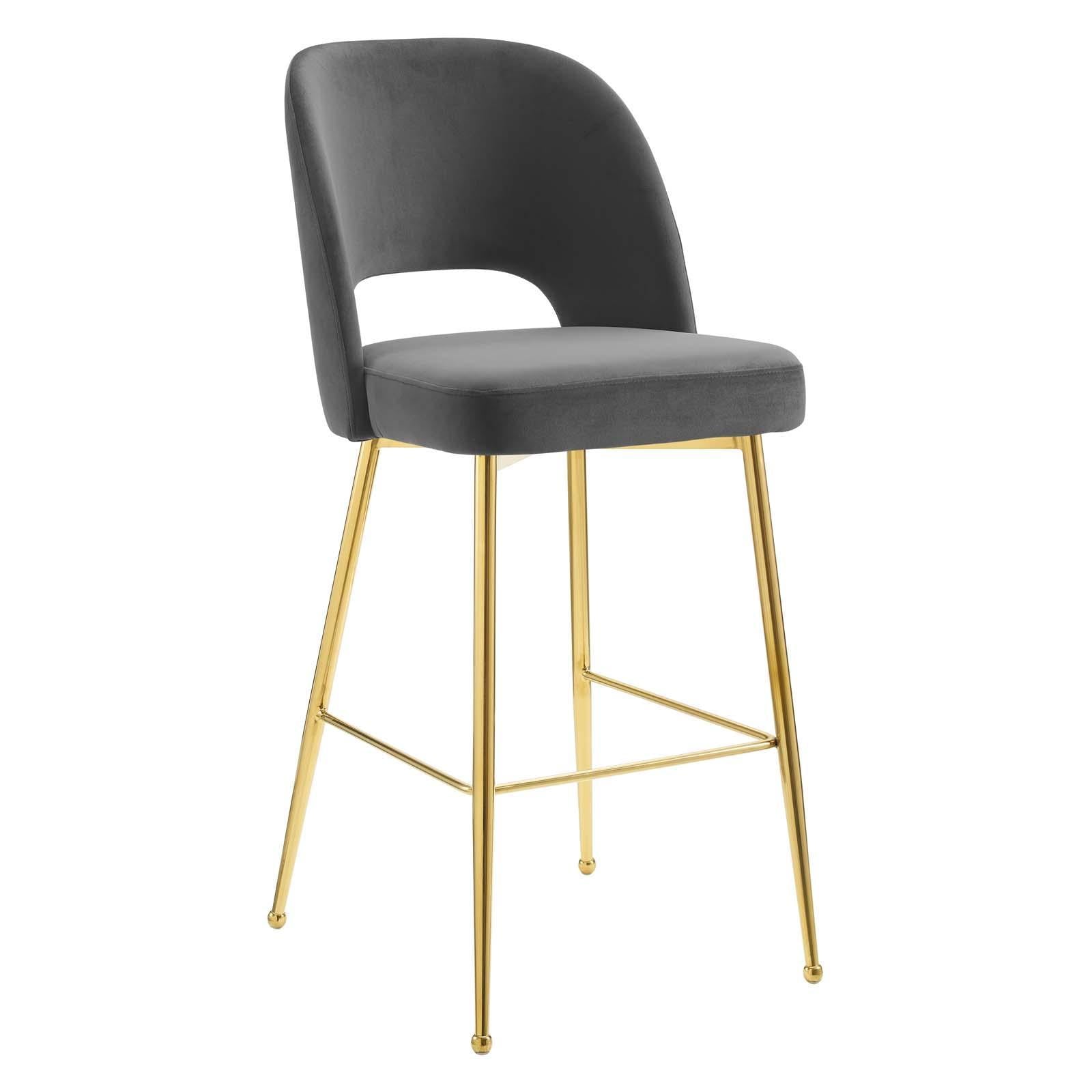 Modway Furniture Modern Rouse Performance Velvet Bar Stool - EEI-4642