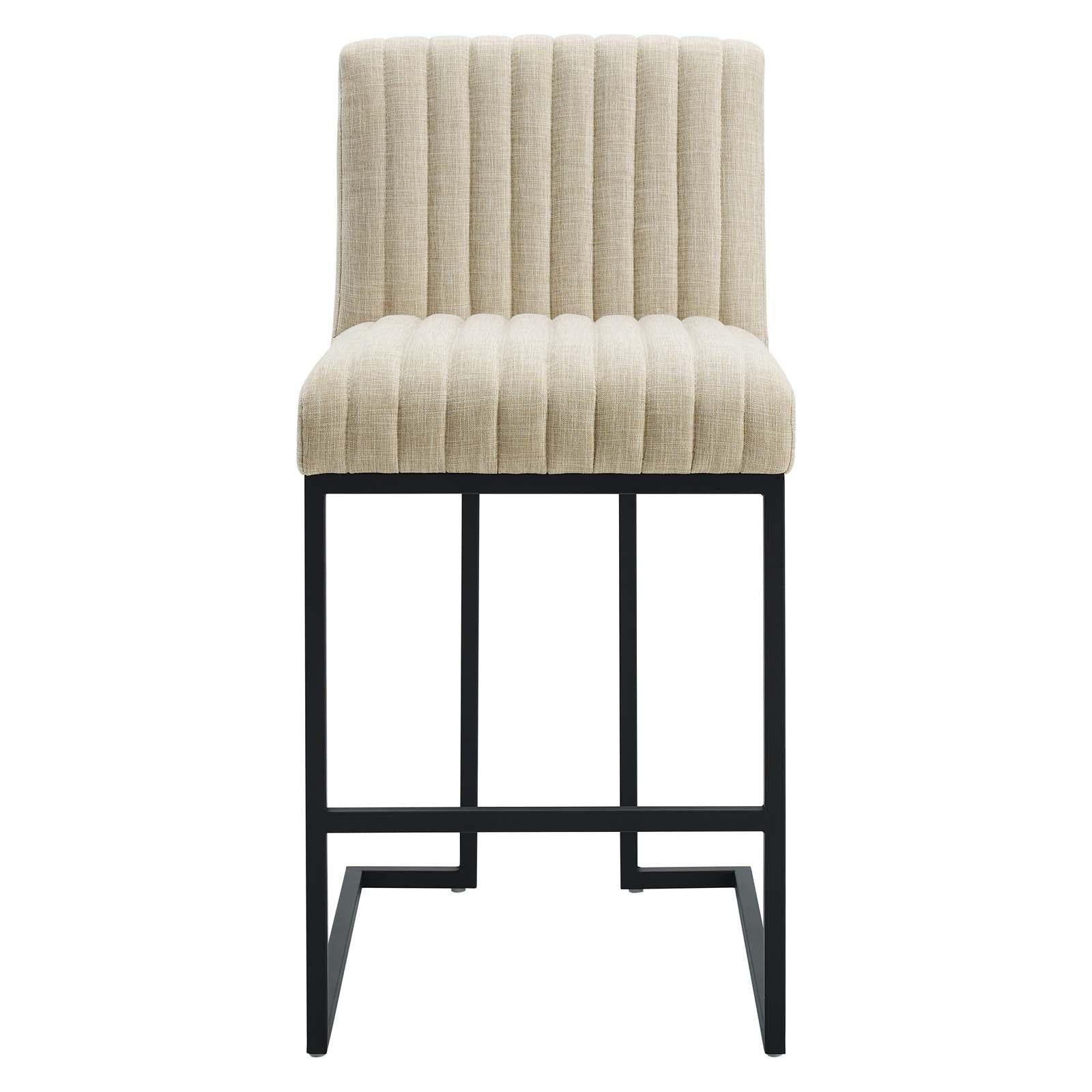 Modway Furniture Modern Indulge Channel Tufted Fabric Counter Stool - EEI-4653