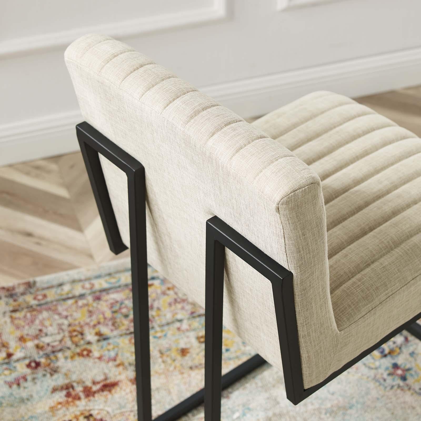 Modway Furniture Modern Indulge Channel Tufted Fabric Counter Stool - EEI-4653