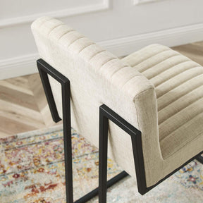 Modway Furniture Modern Indulge Channel Tufted Fabric Counter Stool - EEI-4653