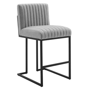 Modway Furniture Modern Indulge Channel Tufted Fabric Counter Stool - EEI-4653