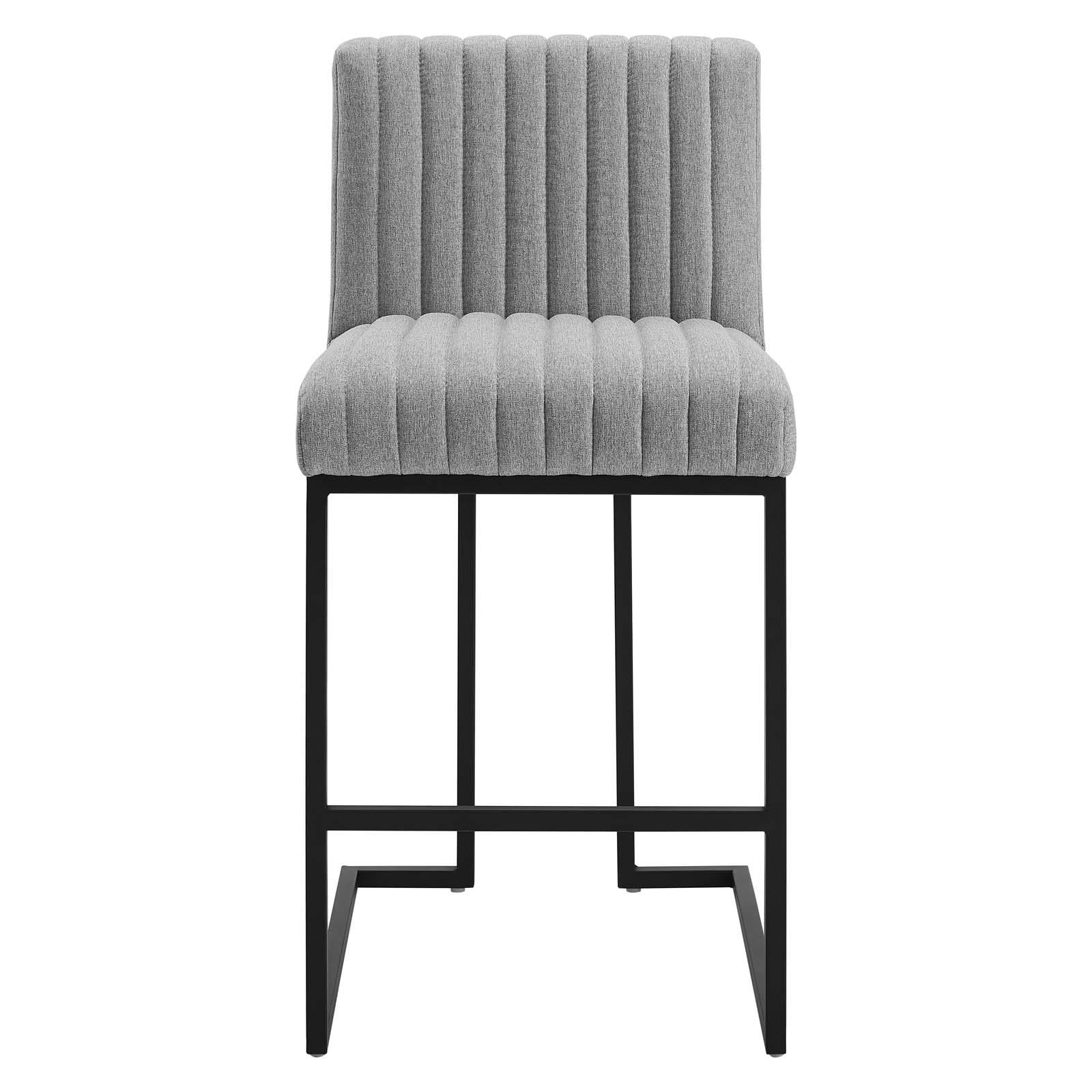 Modway Furniture Modern Indulge Channel Tufted Fabric Counter Stool - EEI-4653