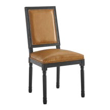 Modway Furniture Modern Court French Vintage Vegan Leather Dining Side Chair - EEI-4663