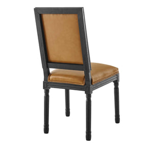 Modway Furniture Modern Court French Vintage Vegan Leather Dining Side Chair - EEI-4663