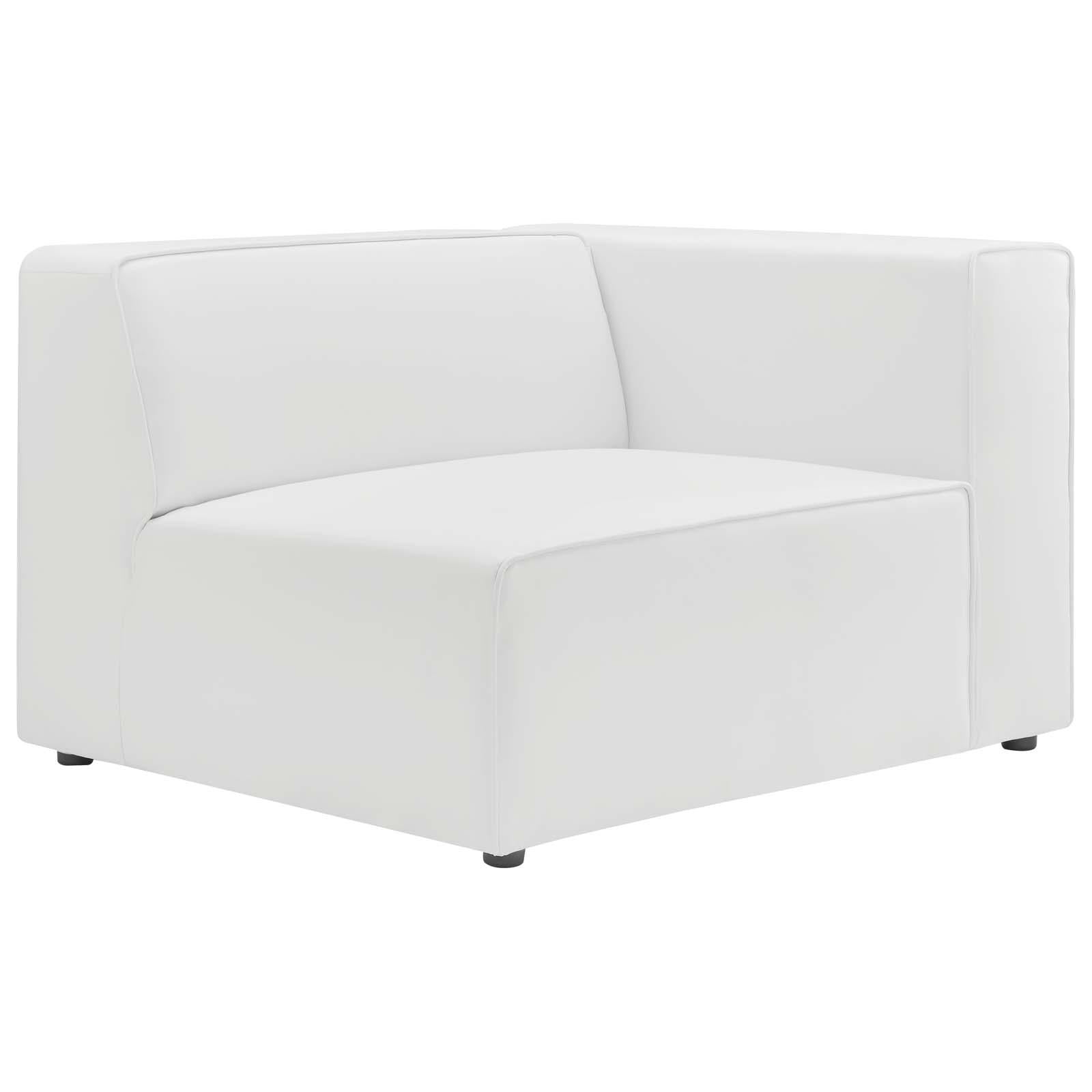 Modway Furniture Modern Mingle Vegan Leather 2-Piece Sectional Sofa Loveseat - EEI-4788