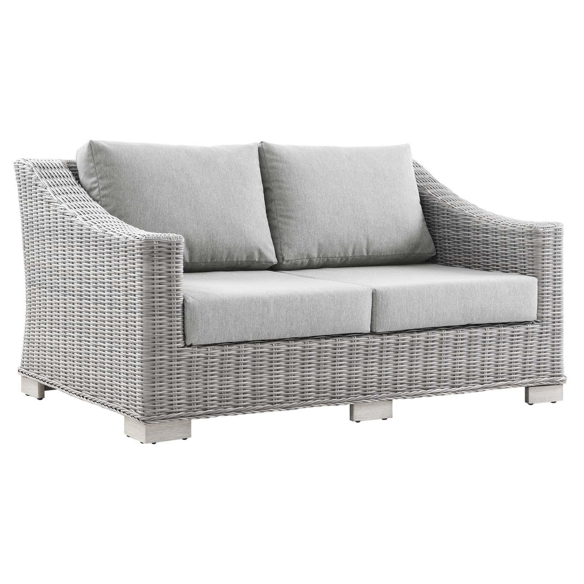 Modway Furniture Modern Conway Outdoor Patio Wicker Rattan Loveseat - EEI-4841