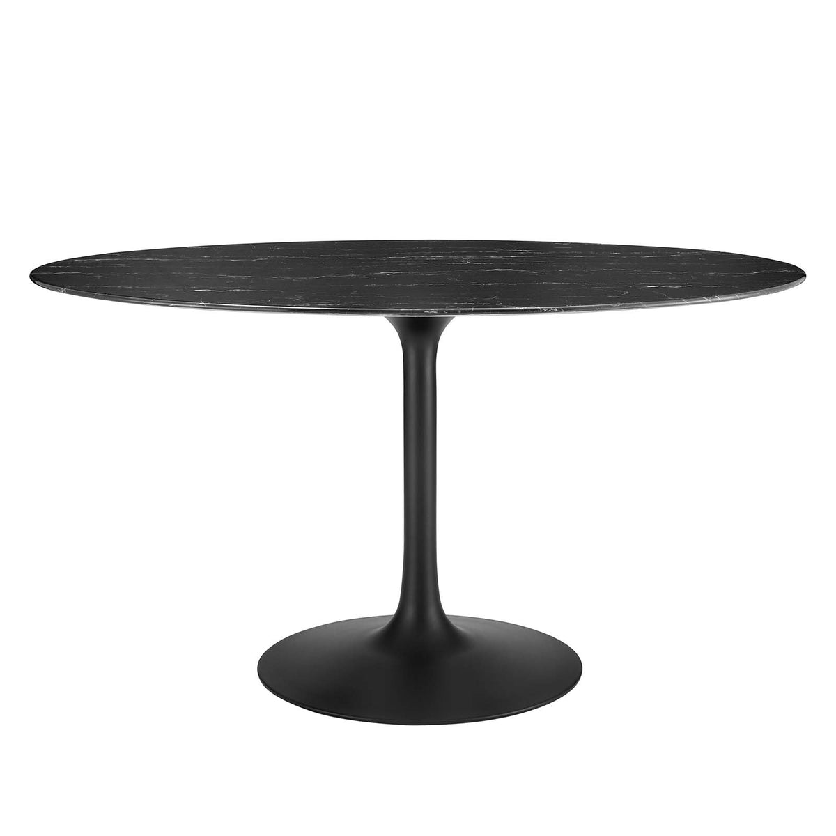 Modway Furniture Modern Lippa 54" Artificial Marble Oval Dining Table - EEI-4880