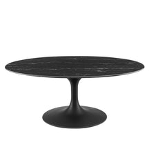 Modway Furniture Modern Lippa 42" Oval Artificial Marble Coffee Table - EEI-4885