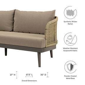 Modway Furniture Modern Meadow Outdoor Patio Sofa - EEI-4989