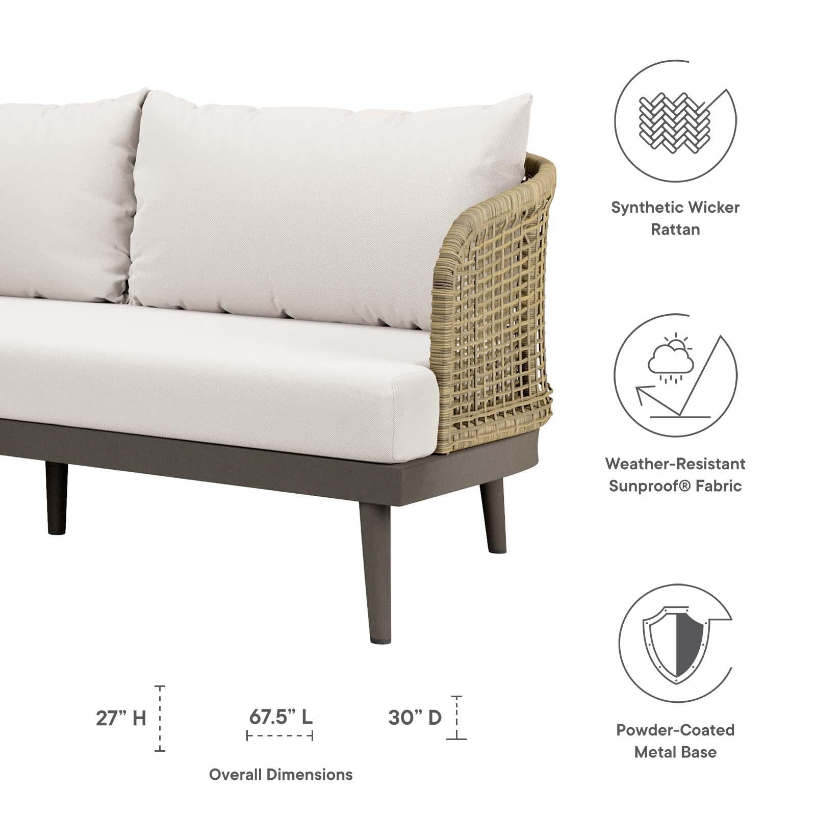 Modway Furniture Modern Meadow Outdoor Patio Sofa - EEI-4989