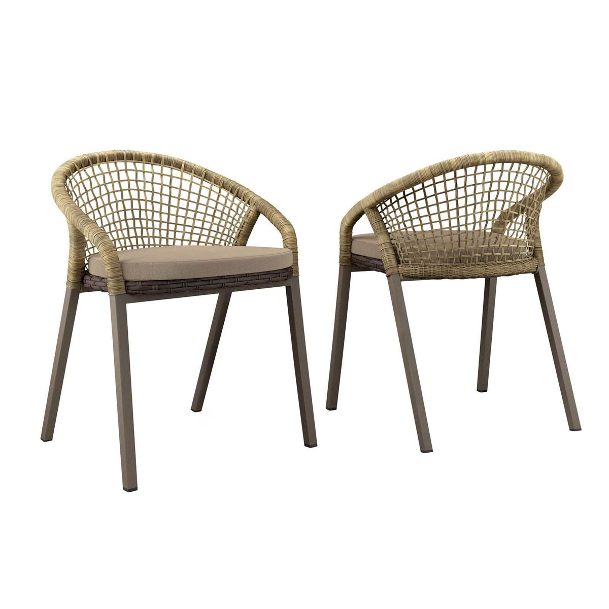 Modway Furniture Modern Meadow Outdoor Patio Dining Chairs Set of 2 - EEI-4995