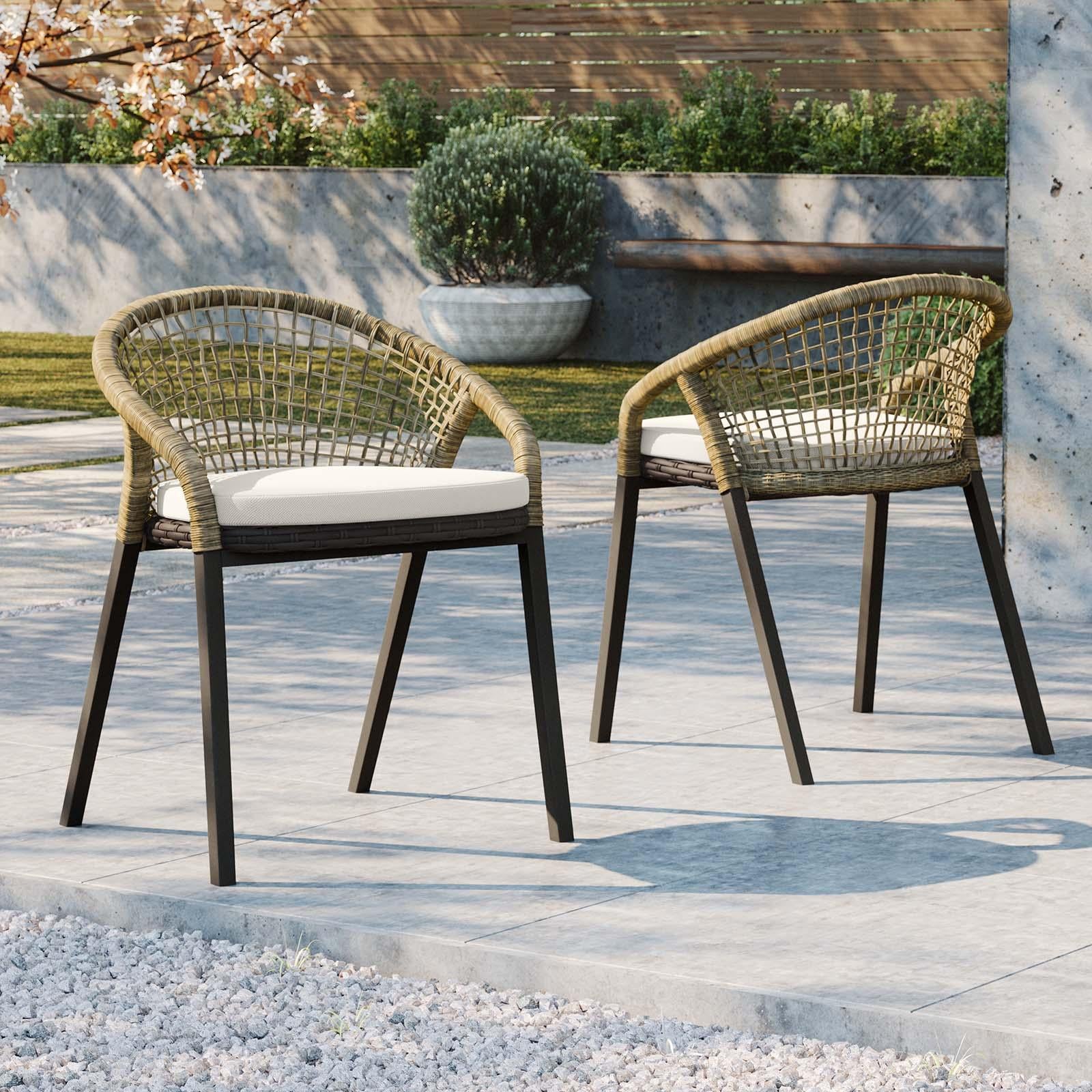 Modway Furniture Modern Meadow Outdoor Patio Dining Chairs Set of 2 - EEI-4995