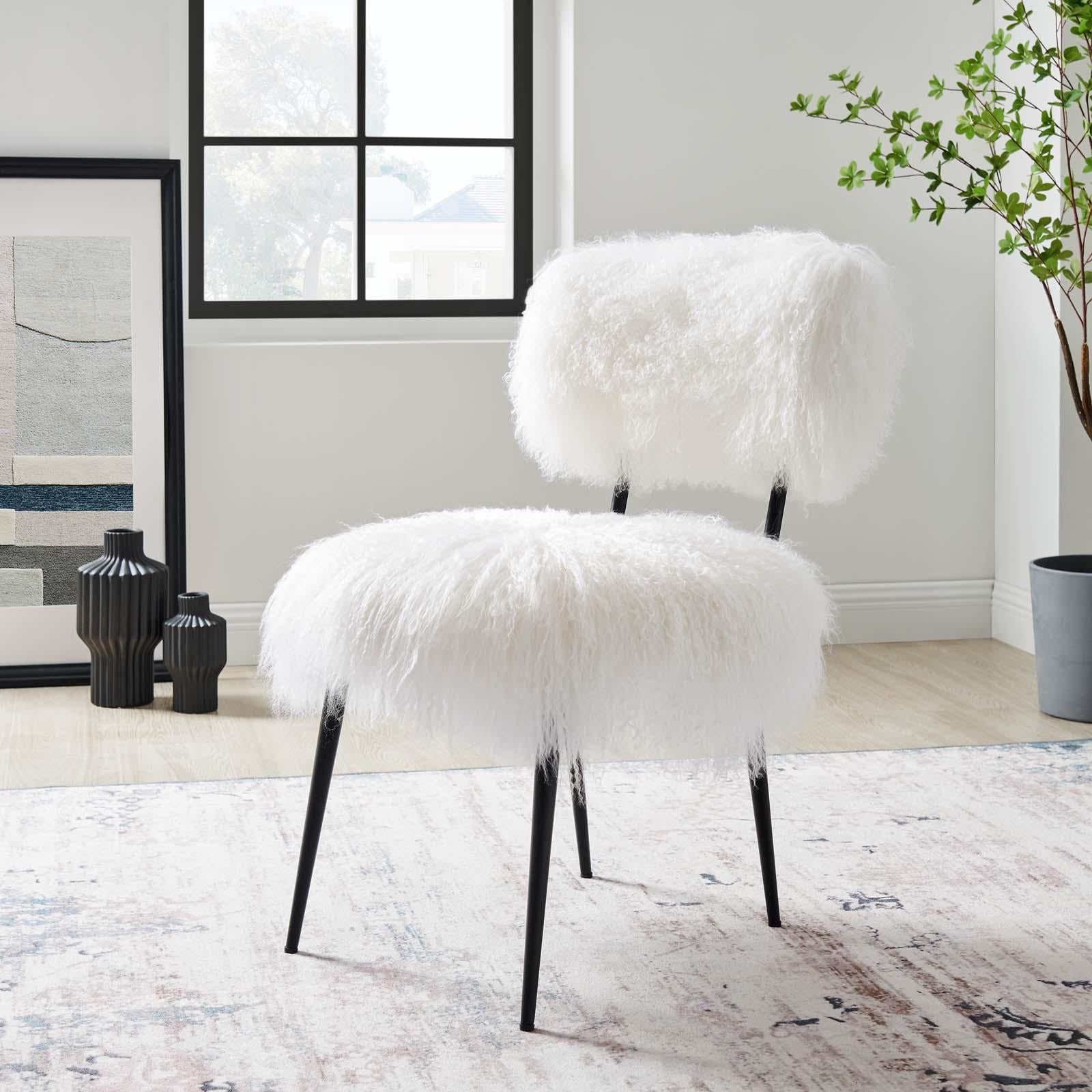 Modway Furniture Modern Skylar Sheepskin Chair - EEI-5039