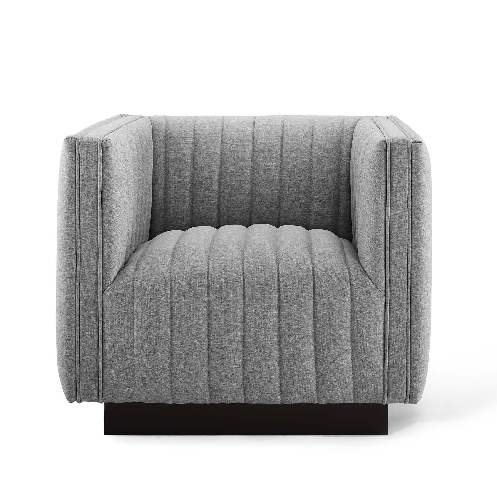 Modway Furniture Modern Conjure Tufted Armchair Upholstered Fabric Set of 2 - EEI-5045